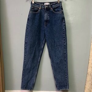 Zara Dark Blue Straight Jeans